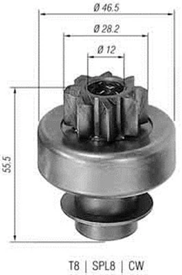 Pinion, starter